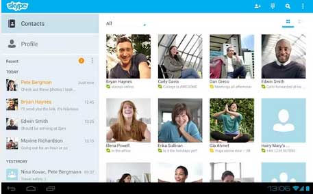 skype updated version to android 4.4 kitkat