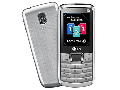 LG A290 Triple SIM Front and Back view