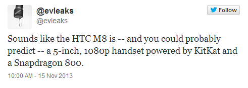HTC M8 evleaks