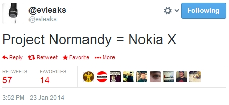 nokia normandy x android