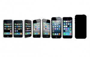 iPhones line up