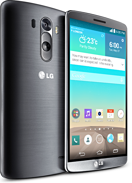 LG G3 Front and back